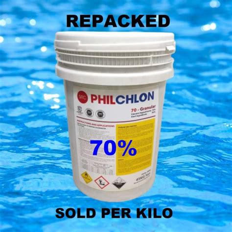chlorine price per kilo|Philchlon Chlorine Granules for Swimming Pools (45 kilos).